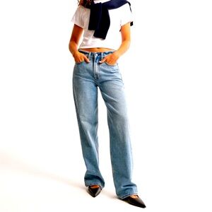 Abercrombie and Fitch Mid Rise Slouchy Jean